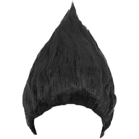 black troll wig
