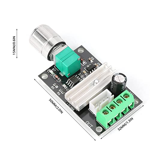 Interruptor Reversível do Regulador do Controlador de Velocidade do Motor DC 6V 12V 24V 3A PWM para