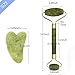 Ditind Gua Sha Scraping, 2 Pack Jade GuaSha Scraping Massage Tools with Smooth Edge for Physical Therapy, Natural Non-Noise Jade Roller Gua Sha Board for Body Facial Spa Acupuncture Treatment