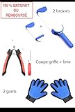Rapidité de nettoyage avec sa base auto nettoyante et Efficacité maximale double face réutilisable ( 2 X moins de temps pour nettoyer). brosser à contre sens du poil, du côté rugueux de la brosse