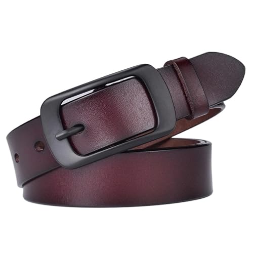 Ceinture en cuir marron de 2,8 cm pour pantalon et jean de taille 105 cm