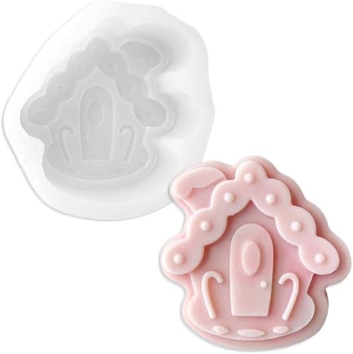 Miniatura 3 de Molde de silicona Freshie del coche de la forma de la casa de la Navidad para hacer el jabón Aroma Beads Car Freshie Candle Pendant Resin