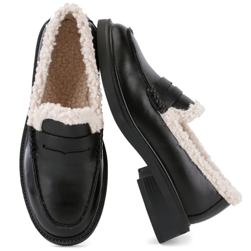 Image of Loafers for Women, Classic Penny Slip On Flat Dress Shoes