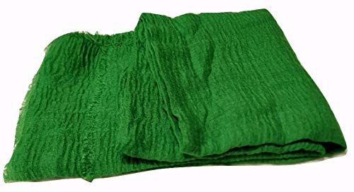 Image of Iba & Isba Women's Plain Crinkled Scarves, Stoles, Hijab (76 x 36 inch)