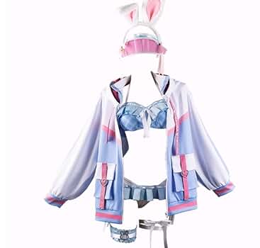 Amazon.co.jp: 兎田ぺこら 水着 風 コスプレ衣装 (XS) : ホビー
