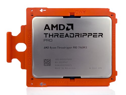 Image of AMD Ryzen Threadripper Pro 7965WX Desktop Processor Unlocked with 48 Threads & 24 Cores at 4.2-5.3GHz for sTR5 HEDT CPU chipsets WRX90 & TRX50 Supporting 148 PCIe 5.0 lanes and 8-Channel DDR5 RDIMM