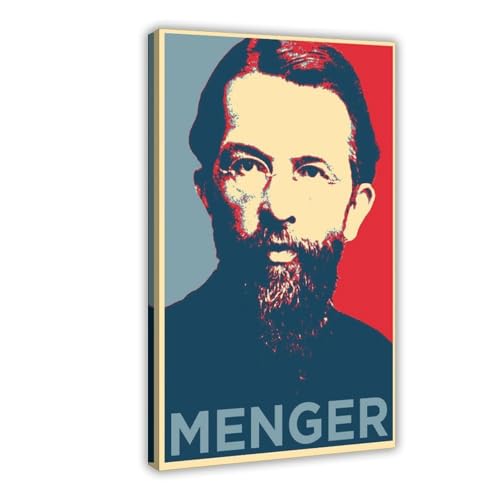 OIQUTGNG Carl Menger - Póster en lienzo original para pared, 60 x 90 cm