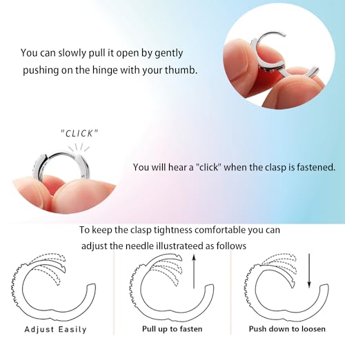 Hapour Sterling Silver Hoop Earrings For Women thumb #5