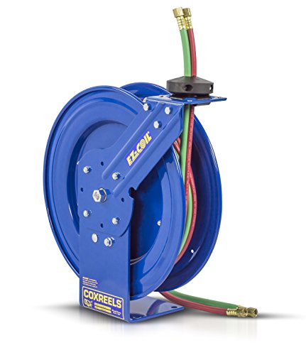 Image of Coxreels EZ-P-W-125 Safety Series Dual Hose Spring Rewind Hose Reel for oxy-Acetylene: 1/4" I.D., 25