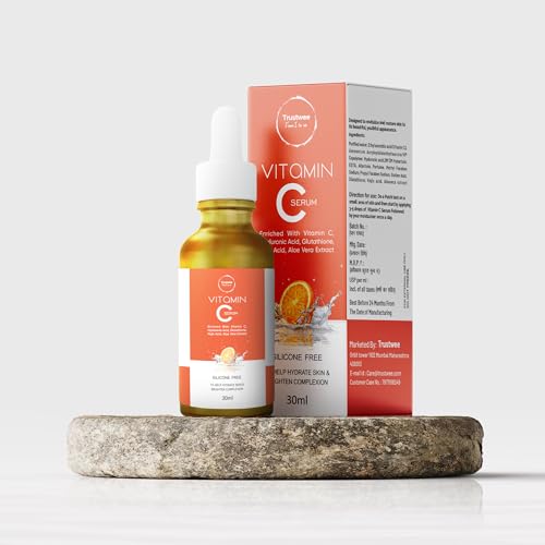 Image of Vitamin C Serum with Niacinamide - Topical Vitamin C Cream for Dark Spots, Brightening & Even Skin Tone | Glutathione & Kojic Acid | 30ml