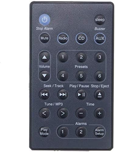 Xtrasaver Replacement Remote Control for Bose Wave AWRC-C3 AWRCC3 Radio/CD Sound Music System III (Black)