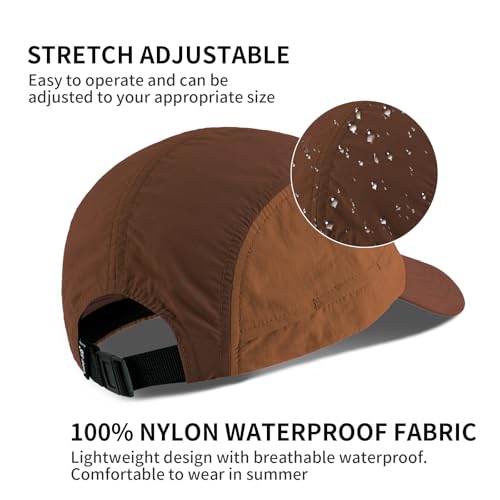 Image of Quick Dry Running Hat Adjustable Cooling Baseball Hat Breathable Sport Cap Reflective UPF 50+ Run Hats for Womens Men
