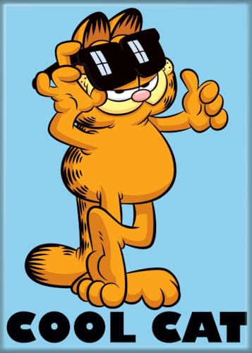 Imán Ata-Boy Garfield Cool Cat 2.5 x 3.5 pulgadas miniatura 1