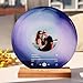 Personalized Vinyl Record with Photo - Custom Acrylic Song Plaque - Unique Gifts for Anniversary, Wedding, Birthday, Valentine’s Day - Decorative Music Home Decor for Couples - Blue