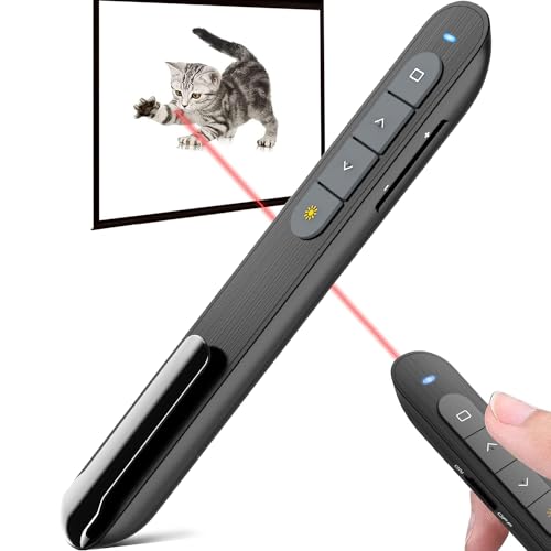 Presentation Clicker PowerPoint Clicker with Red Light, Wireless Presenter Remote Slide Clicker for...