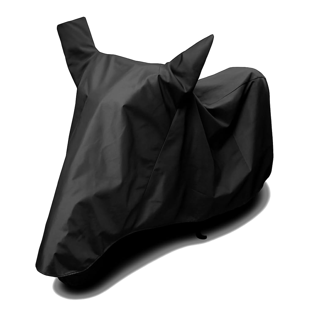 AVS Sparky Bike Cover Compatible with Avon E Scoot | Waterproof Heavy-Duty, All-Weather Protection | Universal Fit for Motorcycles & Scooters (Full Black)