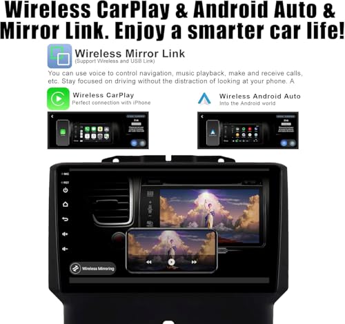 Radio para auto 8 Core 9" Pantalla táctil para Dodge Ram miniatura 4
