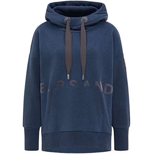 Preisvergleich Produktbild Elbsand Damen Kapuzensweatshirt ES LYSA Coldwater Blue dunkelblau / schwarz - L