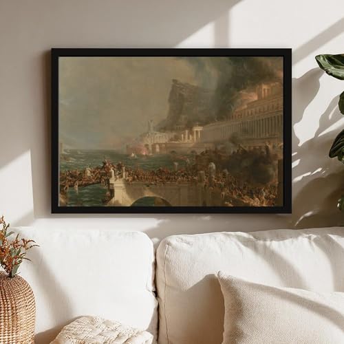 Impression sur toile Thomas Cole - Tableau décoration murale salon et bureau 61x91 cm
