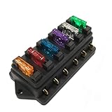 6- -sicherungskasten: verfügt über einen sicherungskasten, der jeder an das gerät angeschlossenen sicherung entspricht. wenn die sicherung getrennt wird, leuchtet das rote licht auf. sie können sofort erkennen, welche sicherung defekt ist, was für eine rechtzeitige bearbeitung praktisch ist. sicherungshalter