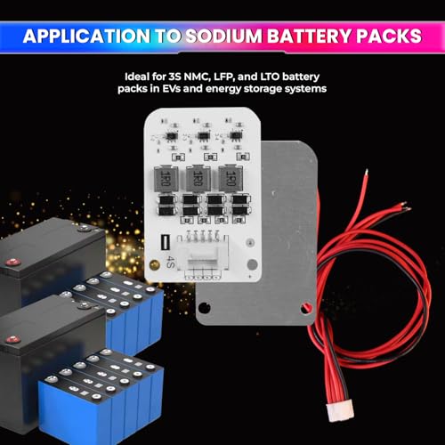 Image of amiciSolar 4S 2A Active Balancer Board for LFP LiFePO4 Lithium Li-ion Lipo LTO Battery Packs - Inductive Energy Equalization for 3.0V~4.2V Cells, Efficient Voltage Balancing