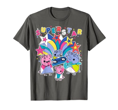 Peppa Pig Super Star Poster Camiseta