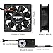 DORHEA 120mm Fan 120mm x 38mm 110V 220V AC Powered Cooling Fan with Speed Controller 3V to 12V 1238 AC for Cooling Ventilation Exhaust Projects