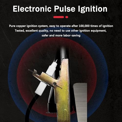 Fritteuse Commercial, Arbeitsplatte LPG Gas Fritteuse Dual Tanks, mit 2 Korb und hängender Gewürzbox, unabhängiger Feuersteuerungsschalter, für Pommes, Fisch und mehr – Bild 7