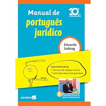 Capa do livro Manual de português jurídico - 10ª edição de 2018