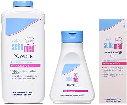 Sebamed Baby Powder, 200g & Baby (Children) Shampoo 150ml & Baby Massage Oil, 150ml (B088KTYGKV) Amazon Price History, Amazon Price Tracker