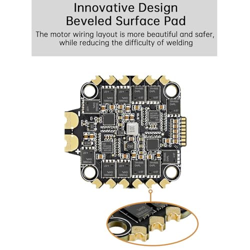 Carte ESC 4 en 1 70A 128k pour drone de course de 2 à 8S - 6