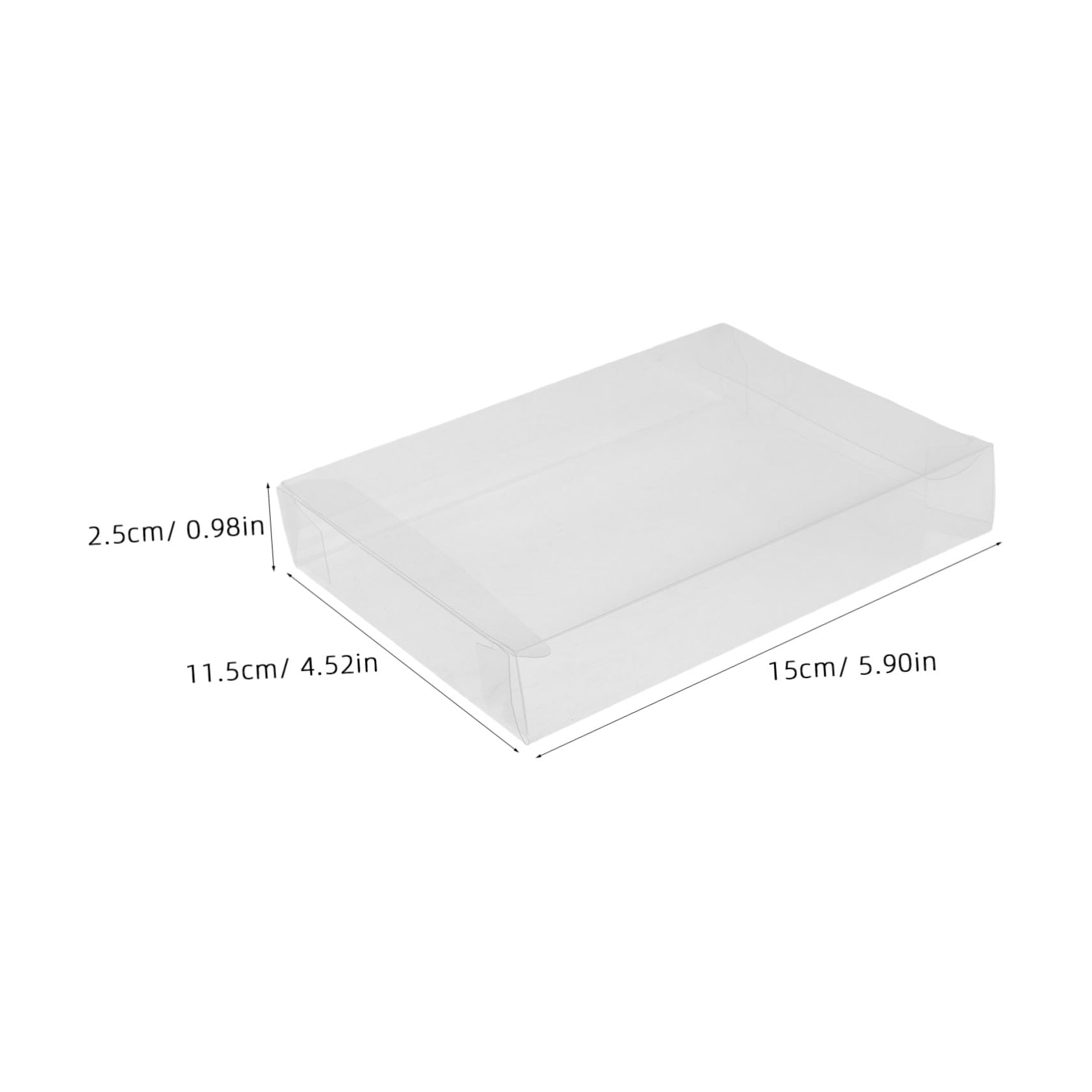VALICLUD 40stücke Transparente Kunststoffboxen Rechteckige Aufbewahrungsboxen Für Süßigkeiten Schokolade Und Andere Kleinteile Für Feste Und Hochzeiten