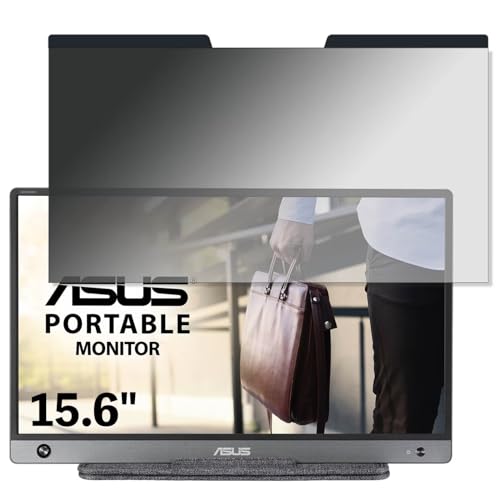 ASUS ZenScreen MB16AH 15.6インチ 16:9 向けマグネット式 覗き見防止フィルター プライバシーフィルター ブルーライトカット パソコン PC 液晶保護フィルム 両面使用可能 反射防止 着脱簡単 JPフィルム専門製造所