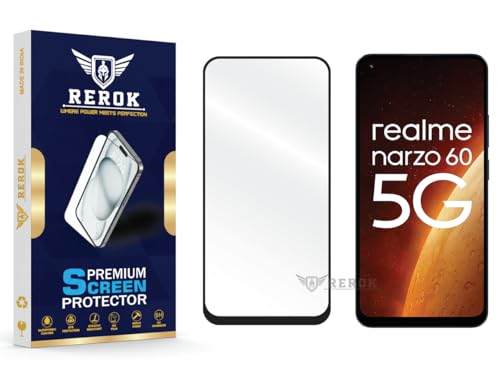 Image of Gorilla Tempered Glass Screen Protector Compatible with Realme Narzo 60 5G [Pack of 1] | Edge-to-Edge, Bubble-Free, Case Friendly, Easy Installation Kit