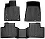 SMARTLINER All Weather Custom Fit Floor Mats 2 Row Liner Set Black Compatible with 2022-2023 Genesis GV70 (Fits 2.5T/3.5T AWD Models)