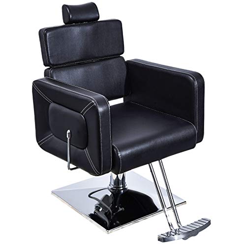 Barberpub Classic Hydraulic Barber Chair Salon Styling Beauty Spa Chair 2065 (Black) #TOP15