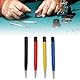 Kratzbürstenstift-Set mit Verstellbaren Spitzen für die Reinigung von Schmuck, Uhren, Münzen – 4er-Pack Glasfaser-, Stahl-, Messing- und Nylonbürsten Zur Rostentfernung
