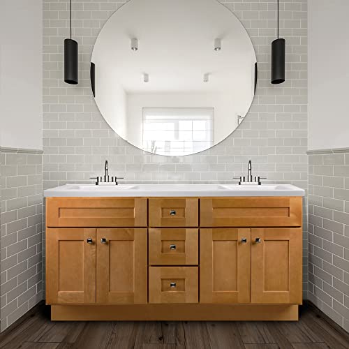 Image of Design House Brookings Bathroom Vanity, 60 inch, Modern Birch | Adjustable Hinges, Freestanding, Contemporary /Modern, Wood, Bath, 599019-MBH
