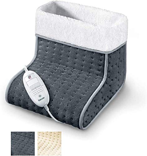 Beurer FW 20 Chauffe-pieds, avec doublure en peluche, chauffage électrique des pieds avec 3 niveaux de température, arrêt automatique, lavable en machine, gris Beurer FW 20 Chauffe-pieds, avec doublure en peluche, chauffage électrique des pieds avec 3 niveaux de température, arrêt automatique, lavable en machine, gris