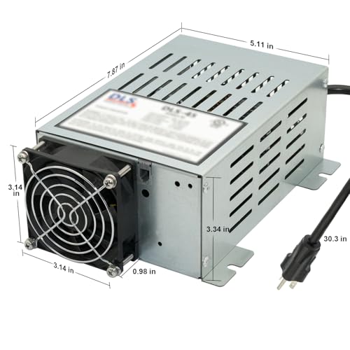 Power Converter with Built-in 3 Stage Smart Battery Charger Replacement for DLS DLS-45 45 Amp 12V RV Battery Charger4