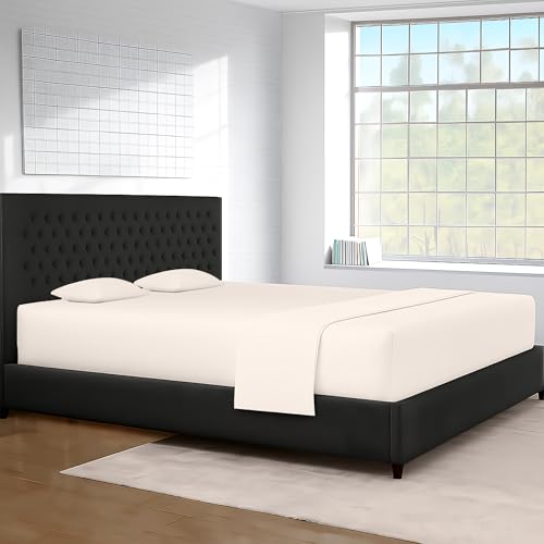 Image of SGI bedding 108 inchx80 inch 4 Pc Florida King Sheet Set 600 TC 15 inch Deep, Butter