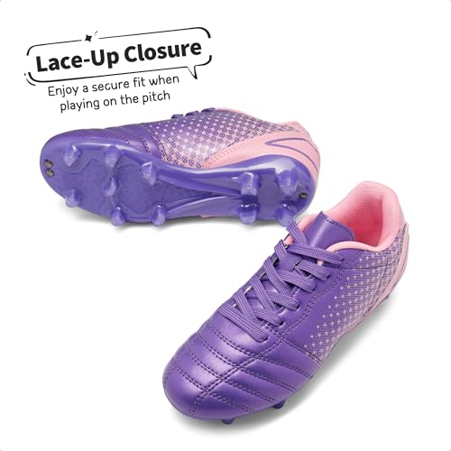 DREAM PAIRS Boys Girls Outdoor Sport Football Shoes Soccer Cleats for Little/Big Kid4