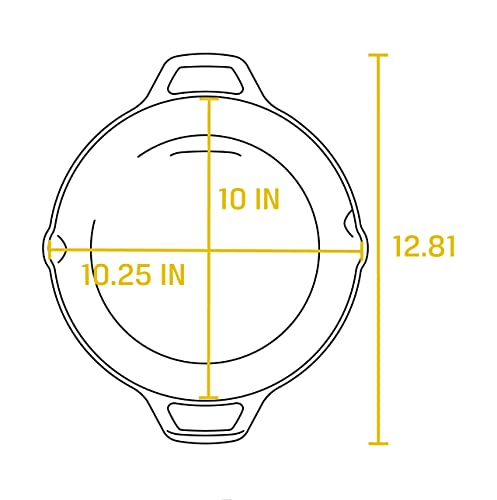Lodge L8Skl Cast Iron Pan, 10.25", Black #TOP3