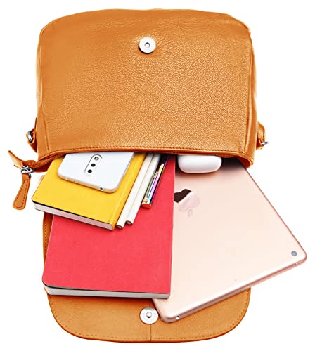 Image of WildHorn Modern & Stylish Cross-Body Leather Bag For Girls & Women I Leather Sling Bag I Handcrafted I Ultra Strong Stitching I- Ideal for Travelling, Parties, Weddings & Gifts