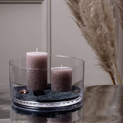 Krosno Glass Salad Bowl | 9.4" | Glamour Collection | Perfect For Home, Restaurants And Parties | Fridge Safe #TOP2