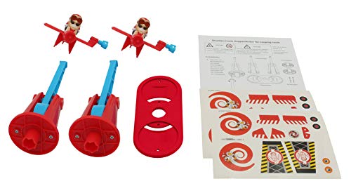 Drunken Louie Doppeldecker für Looping Louie Spielarm mit 2 Flugzeugen Tuning Edition 2020 (Adapterplatte + 2X Flieger, Rot)
