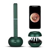 Ohr Endoskop, 1080P HD WiFi Ohr Endoskop, 3.5mm Ohr Reinigung Endoskop Kamera, Metall Design Drahtloses Otoskop für Erwachsene Kinder, Ohrendoskop Kamera mit 6 LED Leuchten, für iPhone/iPad, Android