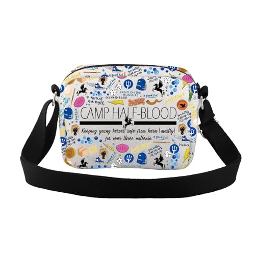 CMNIM Percy Inspired Crossbody Bag Greek Mythology Bookish Gift Percy Fans Gifts Camp Half Blood Merch