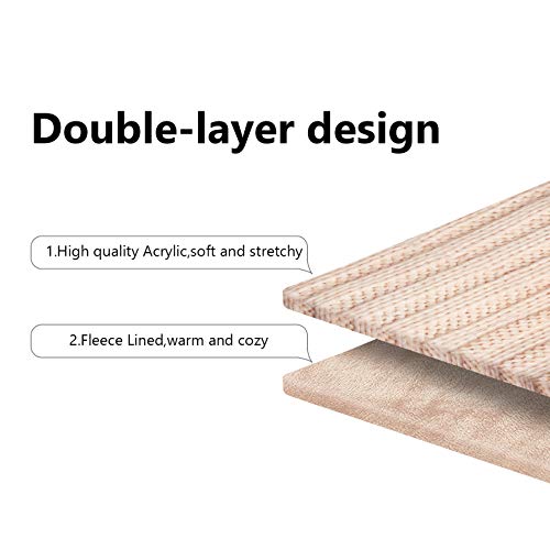 Lcztn Womens Pom Beanie Hat Scarf Set Girls Cute Winter Ski Hat Slouchy Knit Skull Cap With Fleece Lined #TOP2