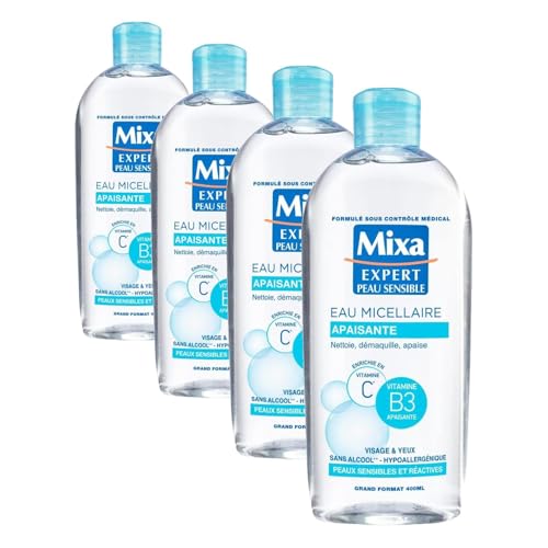 Eau micellaire Mixa Expert apaise rougeurs et peaux sensibles